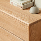 Travis 0.81m/1.6m FAS-Graded Solid American Oak Wood Multi-Drawer Bedside Storage Cabinet for Home