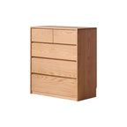 Travis 0.81m/1.6m FAS-Graded Solid American Oak Wood Multi-Drawer Bedside Storage Cabinet for Home