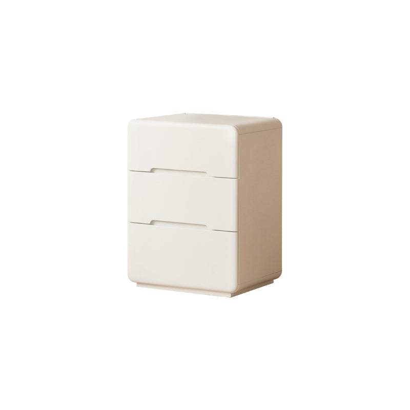 Michelle Rubberwood Multi-Drawer Bedside Storage Cabinet for Home White
