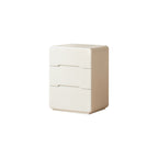 Michelle Rubberwood Multi-Drawer Bedside Storage Cabinet for Home White