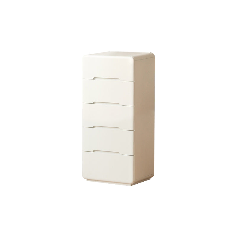 Michelle Rubberwood Multi-Drawer Bedside Storage Cabinet for Home White