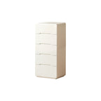 Michelle Rubberwood Multi-Drawer Bedside Storage Cabinet for Home White