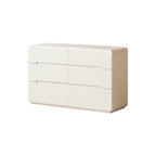 Michelle Rubberwood Multi-Drawer Bedside Storage Cabinet for Home White