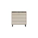 Lillian FAS-Graded Solid Liriodendron Wood Multi-Drawer Bedside Storage Cabinet for Home Grey