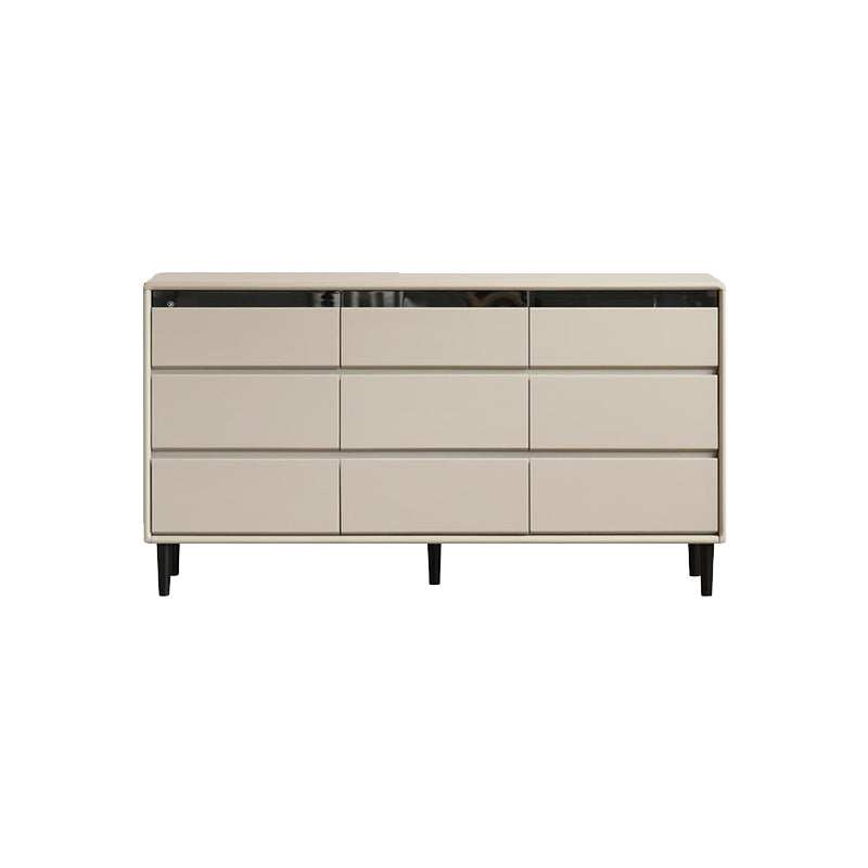 Lillian FAS-Graded Solid Liriodendron Wood Multi-Drawer Bedside Storage Cabinet for Home Grey