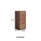 Ellen FAS-Graded Solid American Oak Wood Multi-Drawer Bedside Storage Cabinet for Home Multiple Size