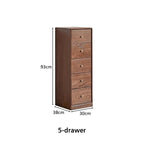 Ellen FAS-Graded Solid American Oak Wood Multi-Drawer Bedside Storage Cabinet for Home Multiple Size