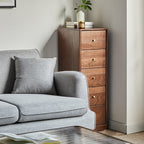 Ellen FAS-Graded Solid American Oak Wood Multi-Drawer Bedside Storage Cabinet for Home Multiple Size