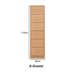 Ellen FAS-Graded Solid American Oak Wood Multi-Drawer Bedside Storage Cabinet for Home Multiple Size