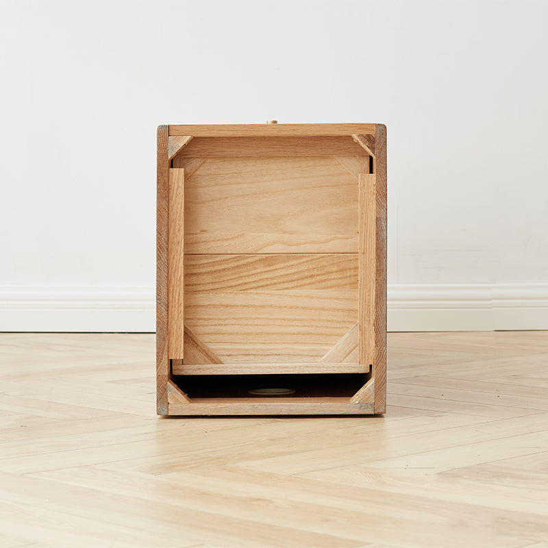 Ellen FAS-Graded Solid American Oak Wood Multi-Drawer Bedside Storage Cabinet for Home Multiple Size