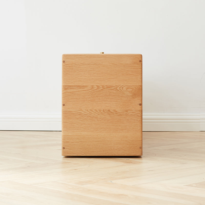 Ellen FAS-Graded Solid American Oak Wood Multi-Drawer Bedside Storage Cabinet for Home Multiple Size