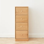 Ellen FAS-Graded Solid American Oak Wood Multi-Drawer Bedside Storage Cabinet for Home Multiple Size