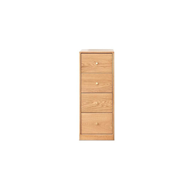 Ellen FAS-Graded Solid American Oak Wood Multi-Drawer Bedside Storage Cabinet for Home Multiple Size