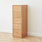 Ellen FAS-Graded Solid American Oak Wood Multi-Drawer Bedside Storage Cabinet for Home Multiple Size