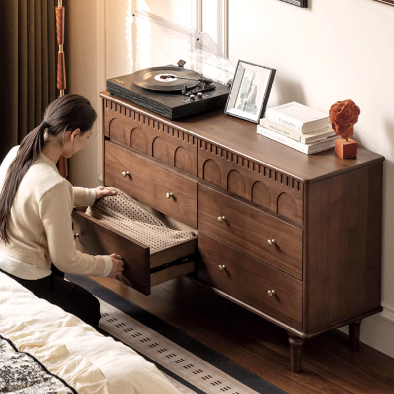 Brittany 0.63m/0.83m/1.22m FAS-Graded Solid Black Walnut Wood Bedside Storage Cabinet For Home