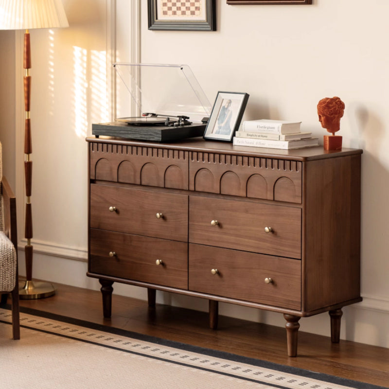 Brittany 0.63m/0.83m/1.22m FAS-Graded Solid Black Walnut Wood Bedside Storage Cabinet For Home