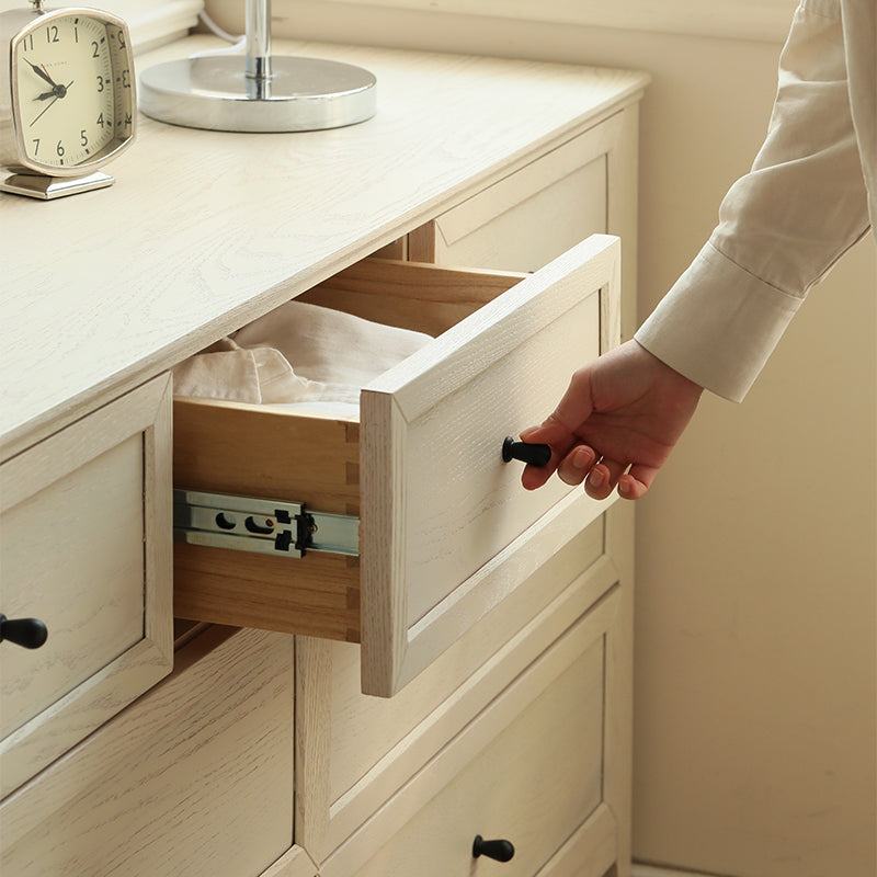 Corinne 0.87m/1.41m FAS-Graded Solid American Oak Wood Bedside Storage Cabinet For Home