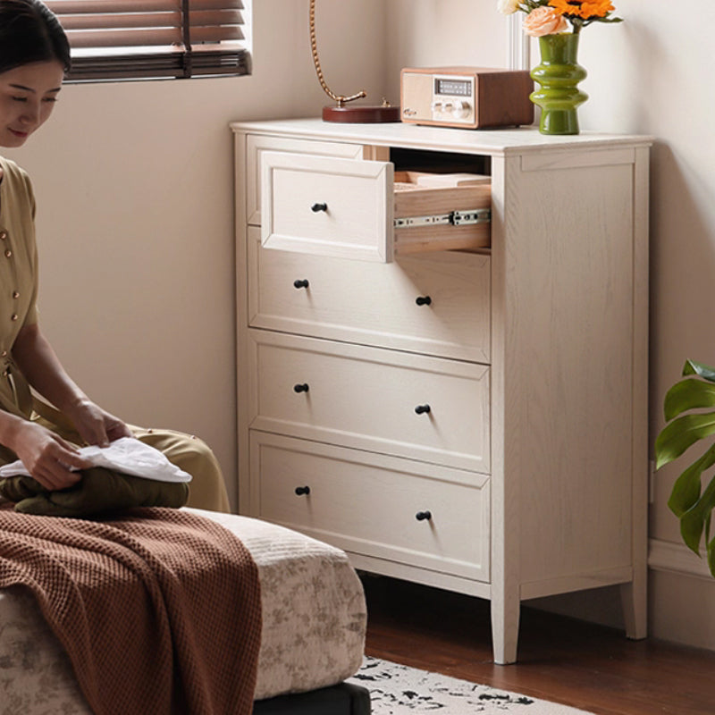 Corinne 0.87m/1.41m FAS-Graded Solid American Oak Wood Bedside Storage Cabinet For Home