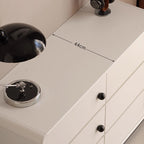 Cora 61cm/80cm/121cm Rubberwood Bedside Storage Cabinet For Home