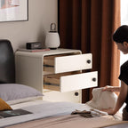 Cora 61cm/80cm/121cm Rubberwood Bedside Storage Cabinet For Home