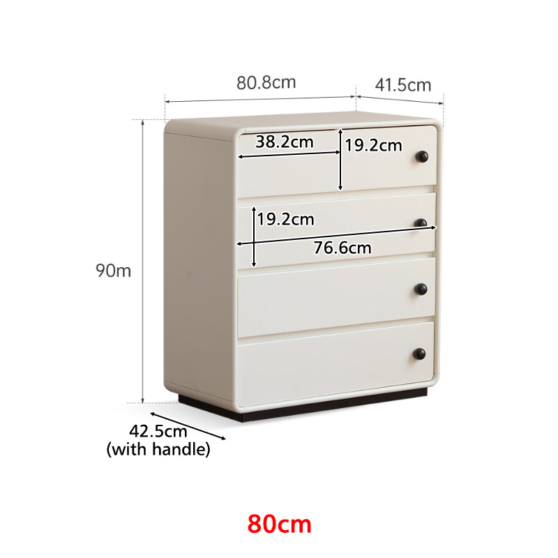Cora 61cm/80cm/121cm Rubberwood Bedside Storage Cabinet For Home
