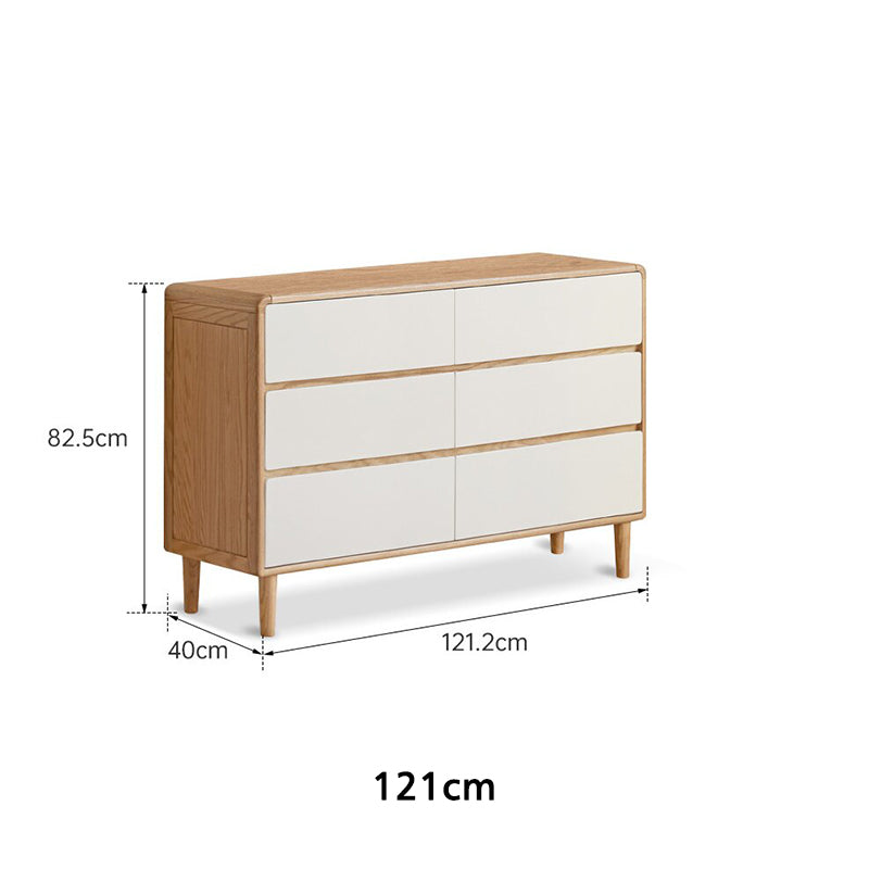 Conrad 56cm/81cm/121cm/150cm FAS-Graded Solid American Oak Wood Bedside Storage Cabinet For Home