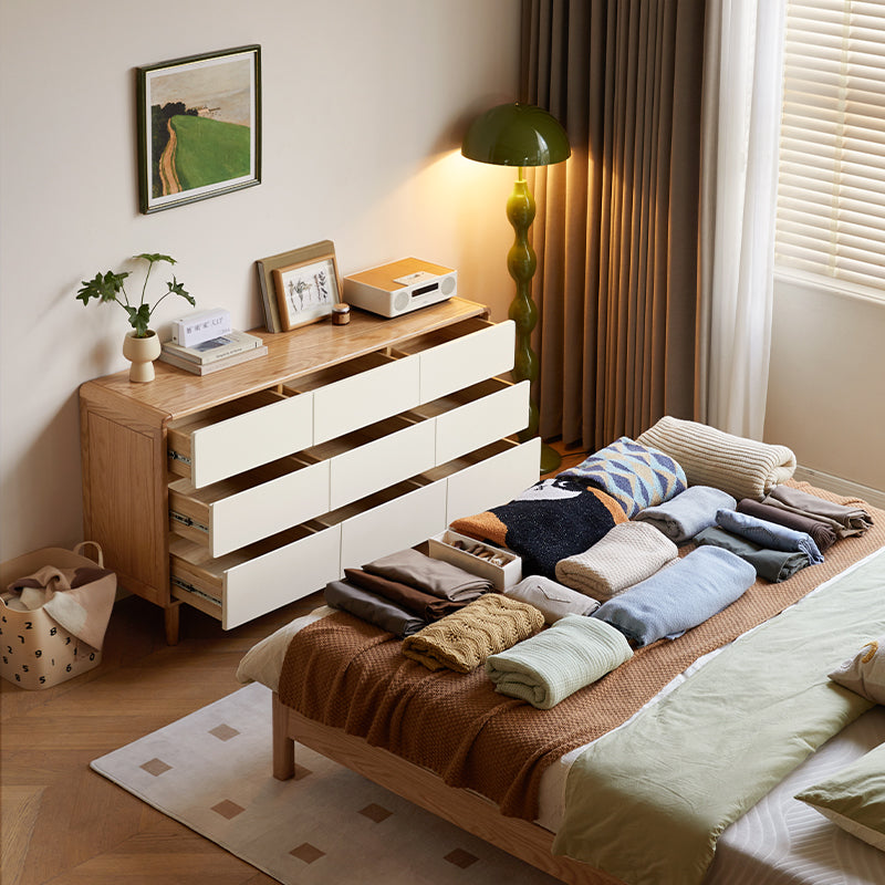 Conrad 56cm/81cm/121cm/150cm FAS-Graded Solid American Oak Wood Bedside Storage Cabinet For Home