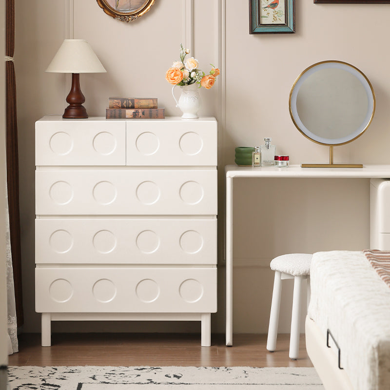 Colleen 80cm Rubberwood Bedside Storage Cabinet For Home White