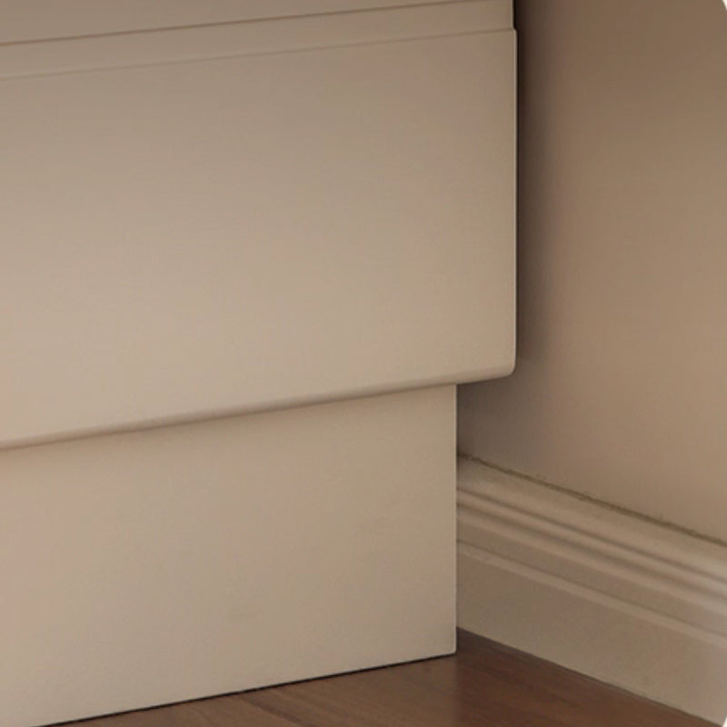 Colleen 80cm Rubberwood Bedside Storage Cabinet For Home White