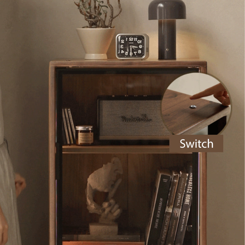 Jaden 50cm-Graded Solid Black Walnut Wood Bookcase Display Shelf/Storage Cabinet