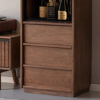 Jaden 50cm-Graded Solid Black Walnut Wood Bookcase Display Shelf/Storage Cabinet