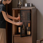 Jaden 50cm-Graded Solid Black Walnut Wood Bookcase Display Shelf/Storage Cabinet