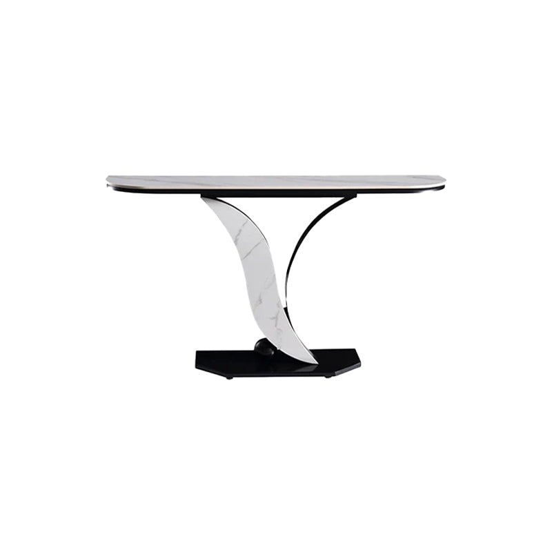 Ceramic Top Console Table/Creative Entryway Table/Steel Legs