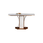 Ceramic Top Console Table/Creative Entryway Table/Steel Legs DM7062